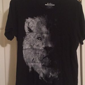 Black short sleeve top